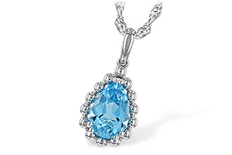 E217-12806: NECKLACE 1.55 CT BLUE TOPAZ