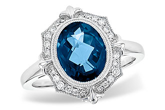 E218-07288: LDS RG 3.00 LONDON BLUE TOPAZ 3.16 TGW