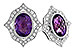 E301-70070: EARR 2.12 TW AMETHYST 2.36 TGW (8x6 MM AMY)