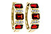 E302-56425: EARRING 1.50 TW GARNET 1.61 TGW