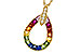 E302-57306: NECKLACE 1.10 MULTI-COLOR SAPPH 1.15 TGW