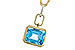 E302-58270: NECKLACE 3.26 BLUE TOPAZ 3.30 TGW (10x8MM BT)