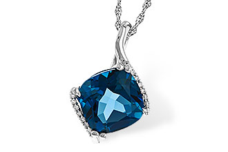E302-60970: NECK 4.42 LONDON BLUE TOPAZ 4.50 TGW (10MM LBT)