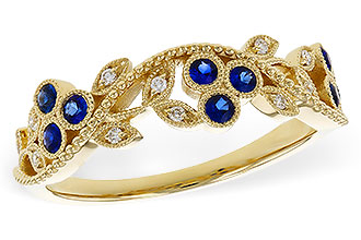 E302-62734: LDS WED RG .23 SAPPHIRE .29 TGW