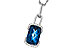 E302-62761: NECK 3.75 LONDON BLUE TOPAZ 3.90 TGW (12x8MM LBT)