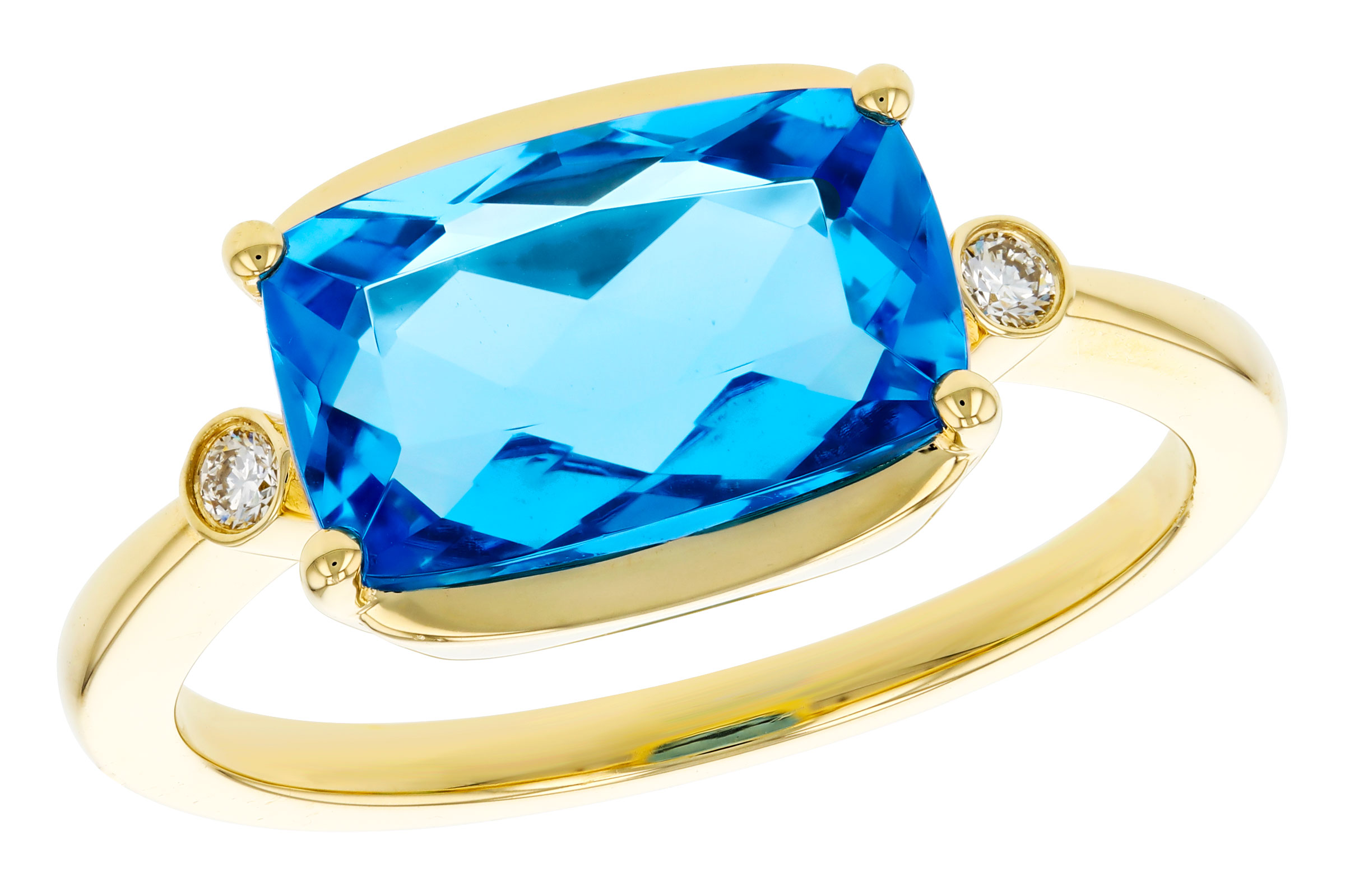 E303-47288: LDS RG 2.88 BLUE TOPAZ 2.92 TGW (11x7MM BT)
