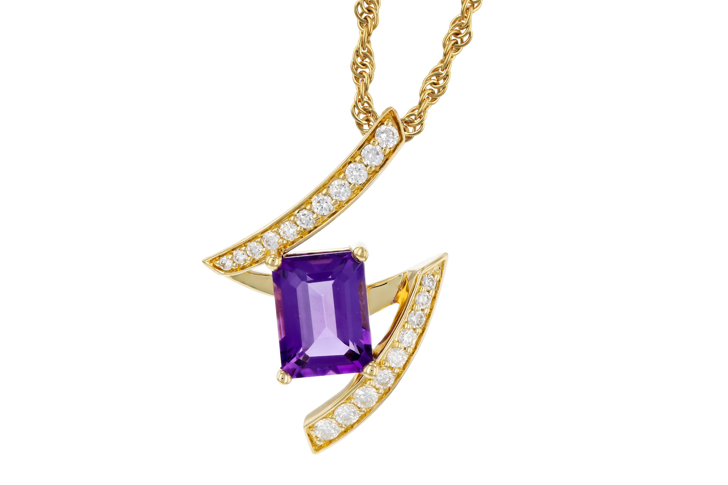 E303-48243: NECKLACE 1.36 AMETHYST 1.56 TGW (8x6MM AMY)