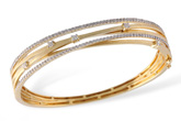 F213-45497: BANGLE BRACELET .91 TW
