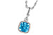 F214-42770: NECK 1.03 BLUE TOPAZ 1.05 TGW