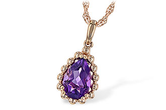 F217-12797: NECKLACE 1.06 CT AMETHYST