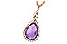 F217-17361: NECK 3.91 AMETHYST 4.10 TGW