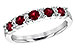 F218-00997: LDS WED RG .66 RUBY .83 TGW