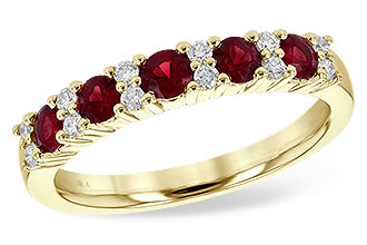 F218-00997: LDS WED RG .66 RUBY .83 TGW