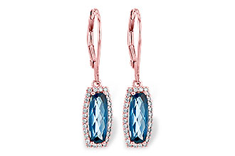 F218-05488: EARR 2.10 LONDON BLUE TOPAZ 2.28 TGW