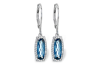 F218-05488: EARR 2.10 LONDON BLUE TOPAZ 2.28 TGW