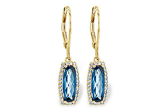 F218-05488: EARR 2.10 LONDON BLUE TOPAZ 2.28 TGW