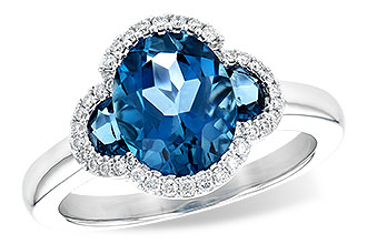 F218-05515: LDS RG 3.04 TW LONDON BLUE TOPAZ 3.20 TGW