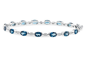 F218-05543: BRACELET 7.20 LONDON BLUE TOPAZ 7.36 TGW