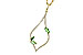 F218-06443: NECK .35 GREEN GARNET .55 TGW