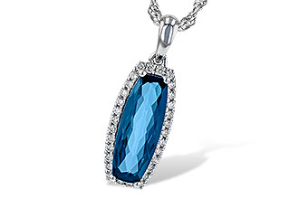 F218-07279: NECK 1.58 LONDON BLUE TOPAZ 1.70 TGW