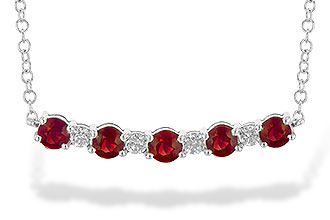 F218-08188: NECK .58 TW RUBY .70 TGW