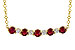 F218-08188: NECK .58 TW RUBY .70 TGW