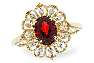 F301-66452: LDS RG .80 GARNET .92 TGW (7x5MM GAR)