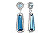 F301-67334: EARR 2.28 TW BLUE TOPAZ 2.54 TGW