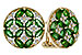 F302-57288: EARRINGS 1.66 TW EMERALD 1.96 TGW