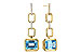 F302-59106: EARRINGS 3.20 BLUE TOPAZ 3.32 TGW (8x6MM BT)