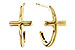 F302-61834: GOLD EARRINGS (14MM)