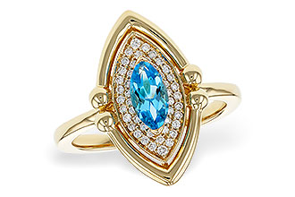 F302-62752: LDS RG .54 BLUE TOPAZ .70 TGW (8x4MM BT)