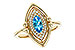 F302-62752: LDS RG .54 BLUE TOPAZ .70 TGW (8x4MM BT)