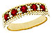 F302-62797: LDS WED RG .60 TW RUBY .72 TGW