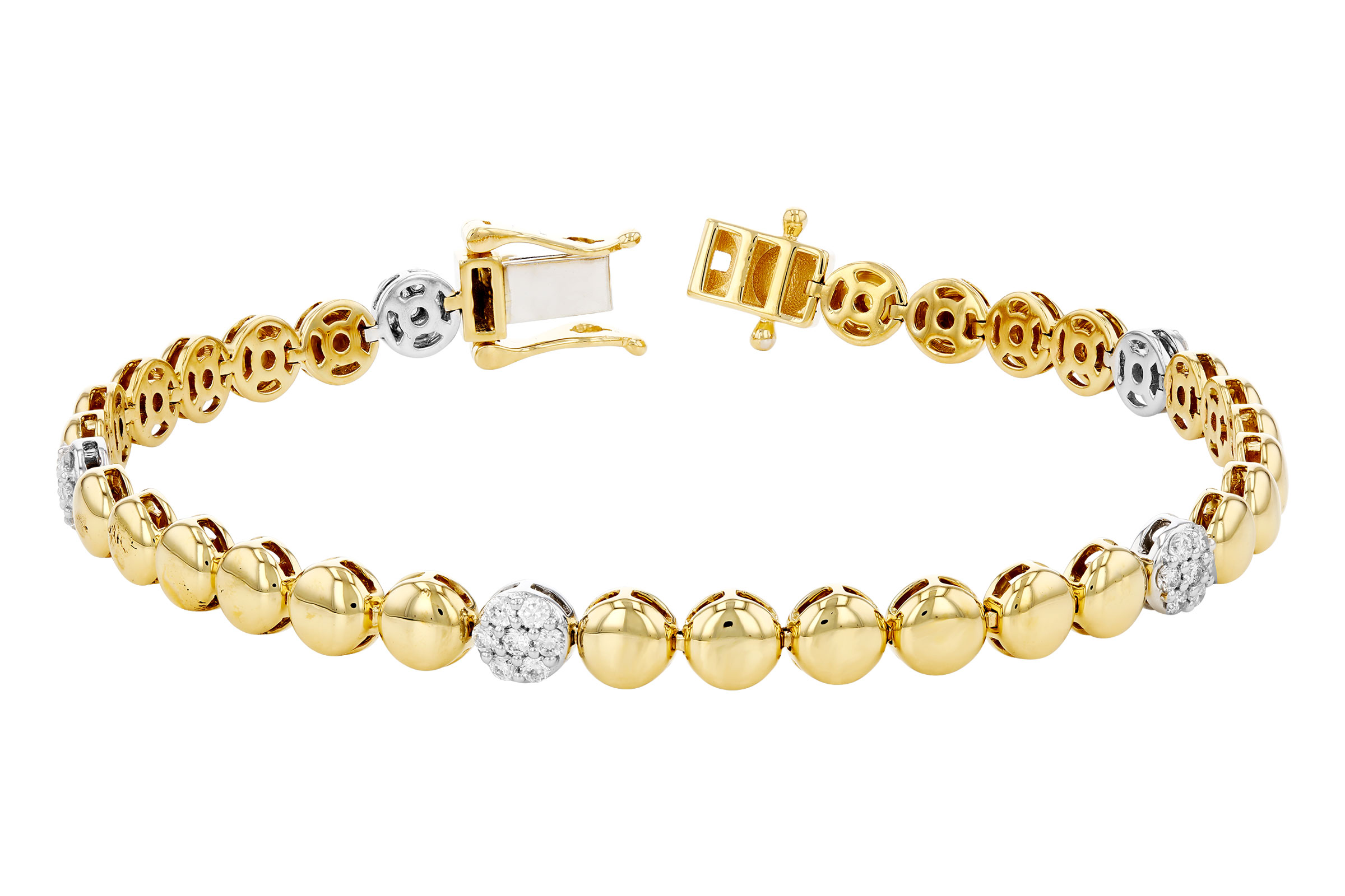 F303-46434: BRACELET .50 TW (7")