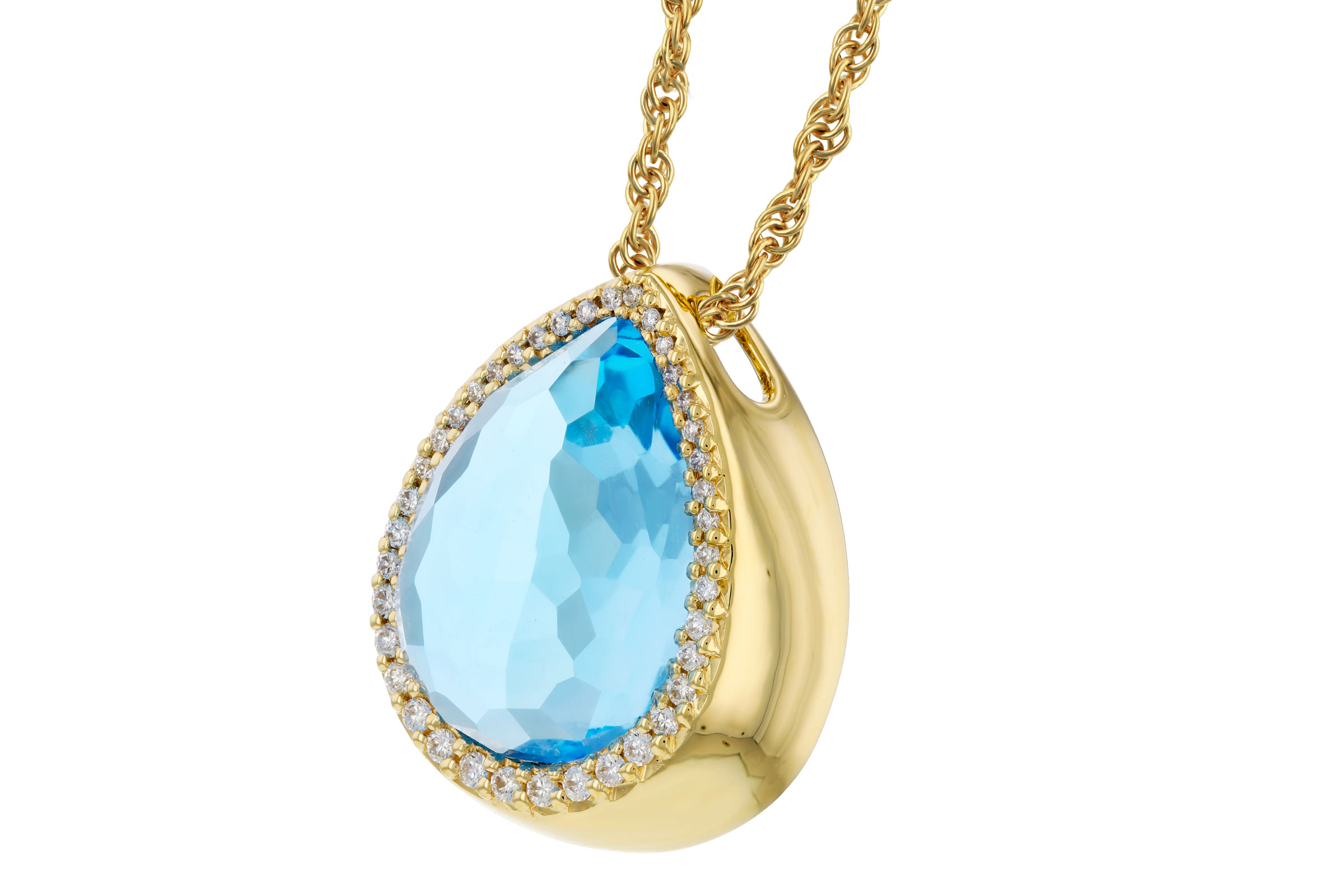 F303-46443: NECK 5.78 LONDON BLUE TOPAZ 5.92 TGW (14x10MM)