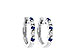 G028-93661: EARRINGS .17 SAPP .26 TGW