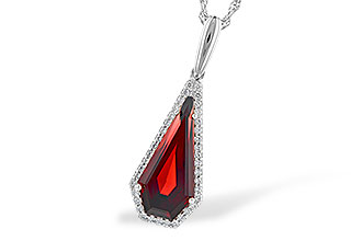 G300-74552: NECK 4.00 GARNET 4.17 TGW