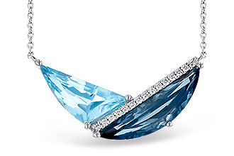 G300-75515: NECK 4.66 BLUE TOPAZ 4.75 TGW (18")