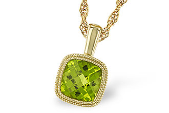 G301-69179: NECKLACE .95 CT PERIDOT