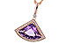 G302-56379: NECKLACE 2.80 AMETHYST 2.97 TGW