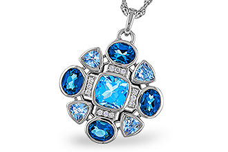 G302-57279: NECKLACE 3.19 TW BLUE TOPAZ 3.25 TGW