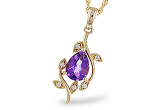G302-57324: NECKLACE .88 AMETHYST .93 TGW (8x6MM AMY)