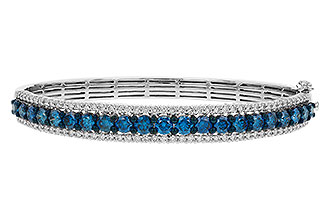 G302-59152: BANGLE 4.05 BLUE DIAS 5.50 TW