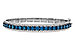 G302-59152: BANGLE 4.05 BLUE DIAS 5.50 TW