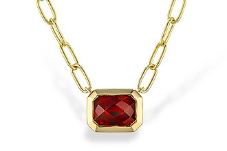 G302-60070: NECKLACE 1.45 GARNET (18")