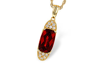 G302-60924: NECK 2.45 GARNET 2.55 TGW