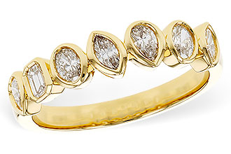 G302-60997: LDS DIA WED RG .62 TW FANCY CUT DIAS