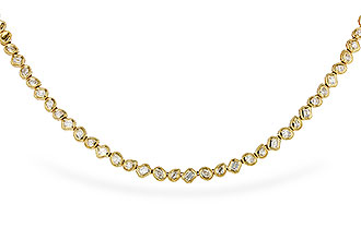 G302-61897: NECKLACE 2.25 TW FANCY CUT DIAS (17.25")