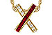 G302-62752: NECKLACE .53 TW RUBY .70 TGW